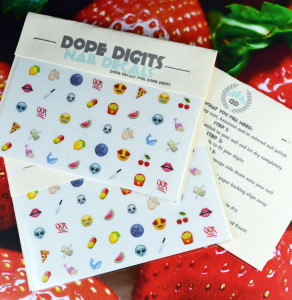 Emoji nail decals