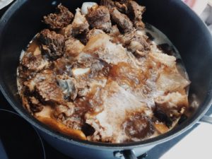 Chinese cantonese style beef brisket stew recipe the keay blog boil